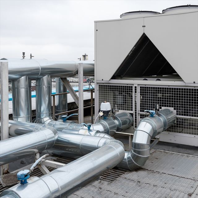 Air Cooled Water chiller with piping